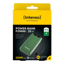 POWER BANK USB 20000MAH QC3.0 / GREEN F20000 7332057 INTENSO