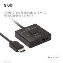 VIDEO JUNGIKLIS HDMI 2 PORT / CSV-1384 CLUB3D