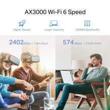 WRL RANGE EXTENDER 3000MBPS / RE705X TP-LINK