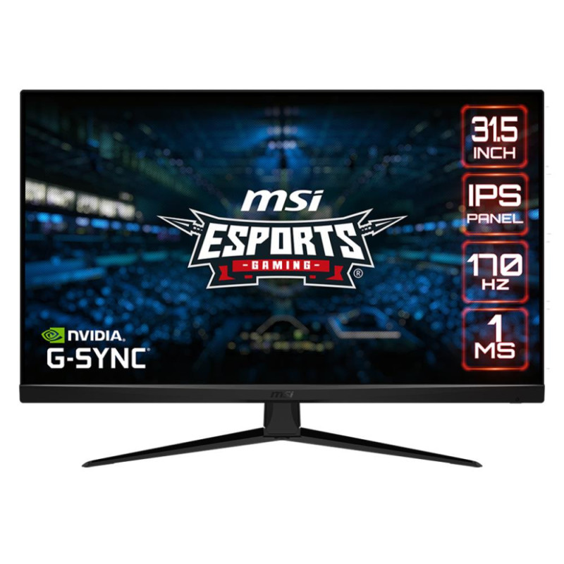 LCD Monitor, MSI, G321Q, 32&quot;, Gaming, Panel IPS, 2560x1440, 16:9, 170Hz, Matte, 1 ms, Tilt, Colour Black, G321Q