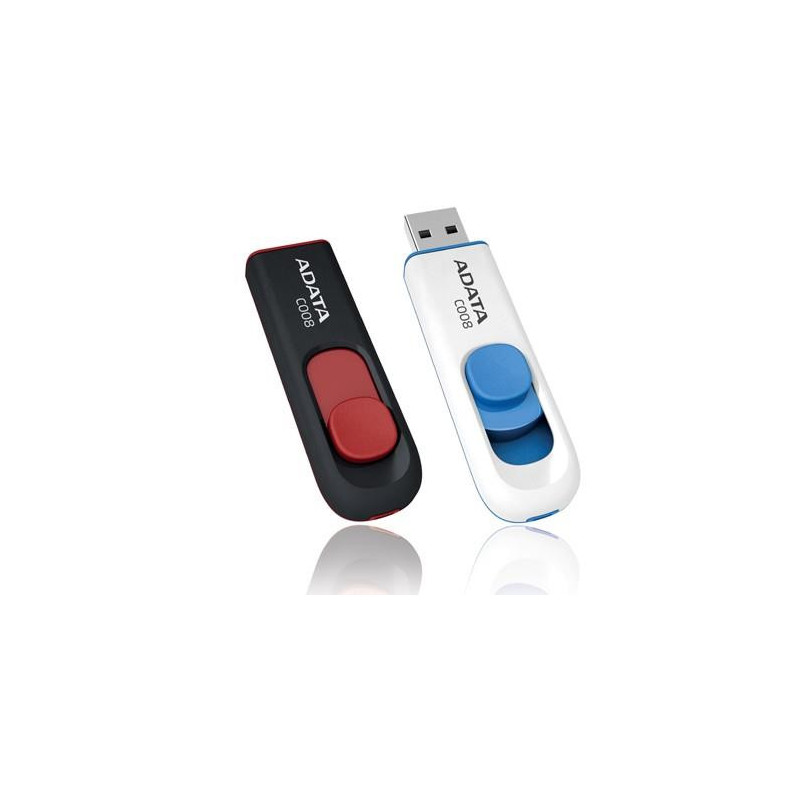 MEMORY DRIVE FLASH USB2 32GB / BLACK / RED AC008-32G-RKD A-DATA