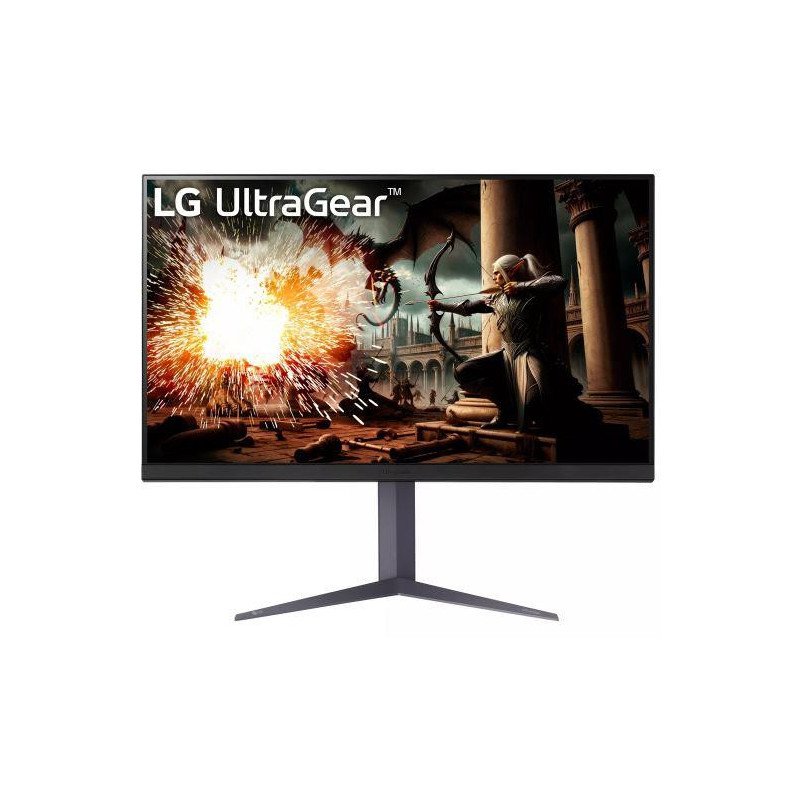 LCD Monitor, LG, 32GS75Q-B, 32&quot;, Gaming, Panel IPS, 2560x1440, 16:9, 180Hz, 1 ms, Swivel, Pivot, Height adjustable,