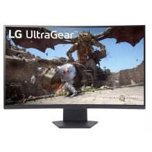 LCD Monitor, LG, 32GS60QC-B, 32&quot;, Gaming / Curved, Panel VA, 2560x1440, 16:9, 180 Hz, Matte, 1 ms, Tilt, 32GS60QC-B