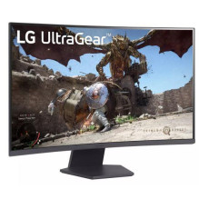 LCD Monitor, LG, 32GS60QC-B, 32&quot;, Gaming / Curved, Panel VA, 2560x1440, 16:9, 180 Hz, Matte, 1 ms, Tilt, 32GS60QC-B