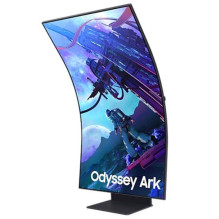 LCD Monitor, SAMSUNG, 55&quot;, Gaming / Curved, Panel VA, 3840x2160, 16:9, 165Hz, Matte, 1 ms, Speakers, Pivot, Height 