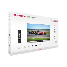 Televizorius, THOMSON, 43&quot;, 4K / Smart, QLED, 3840x2160, belaidis LAN, Bluetooth, Google TV, juodas, 43QG7C14