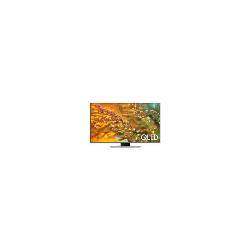 TV Set, SAMSUNG, 50&quot;, 4K / Smart, QLED, 3840x2160, Wireless LAN, Bluetooth, Tizen, Silver, QE50Q80DATXXH