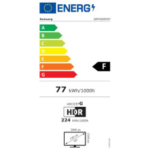 TV Set, SAMSUNG, 50&quot;, 4K / Smart, QLED, 3840x2160, Wireless LAN, Bluetooth, Tizen, Silver, QE50Q80DATXXH