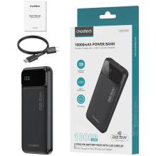 External battery Power Bank Choetech B728 22.5W 10000mAh black