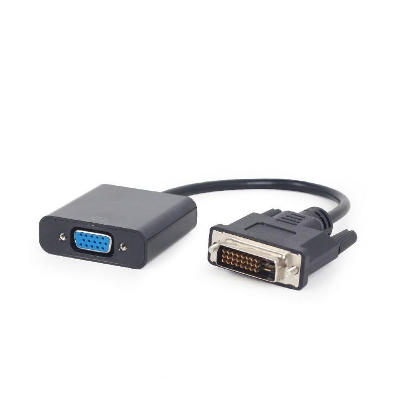 I / O ADAPTER DVI TO VGA / BLACK A-DVID-VGAF-01 GEMBIRD