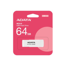 MEMORY DRIVE FLASH USB3.2 64GB / WHITE UC310-64G-RWH ADATA