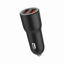 MOBILUSIS ĮKROVIKLIS AUTOMOBILINIS USB 2 PORTAS / TA-UC-A2QC36-CAR-01 GEMBIRD