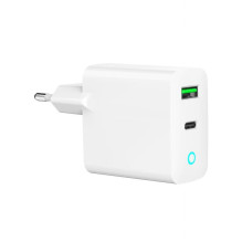 CHARGER USB 20W 2PORT / TA-UC-PDQC20L-W-01 GEMBIRD