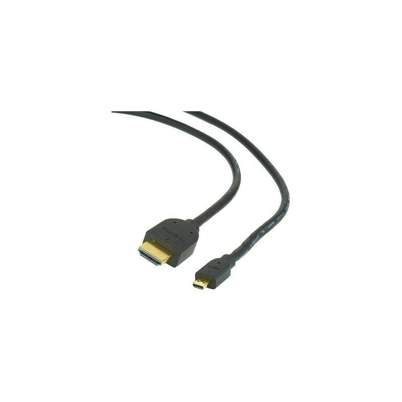 KABELAS HDMI-MICRO HDMI 1.8M / V.2.0 BLK CC-HDMID-6 GEMBIRD