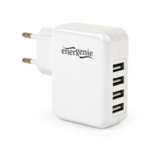 CHARGER USB UNIVERSAL WHITE / 4PORT EG-U4AC-02 GEMBIRD