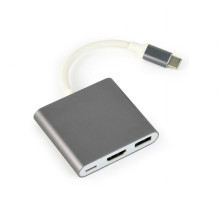 I / O ADAPTER USB-C TO HDMI / USB3 / USB-C A-CM-HDMIF-02-SG GEMBIRD