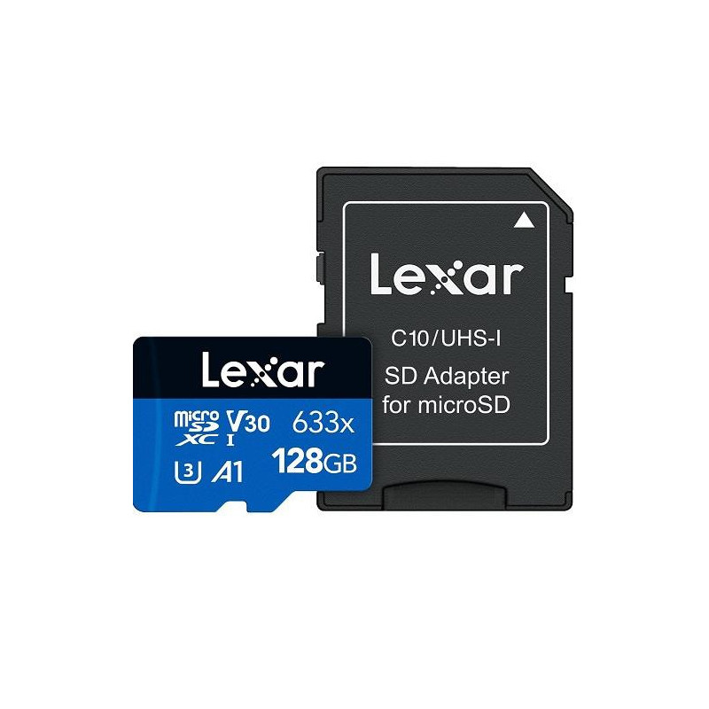 MEMORY MICRO SDXC 128GB UHS-I / W / ADAPTER LSDMI128BB633A LEXAR