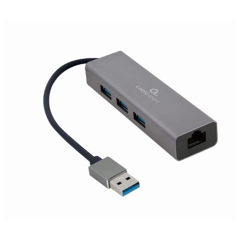 I / O ADAPTER USB3 TO LAN RJ45 / 3xUSB3 A-AMU3-LAN-01 GEMBIRD