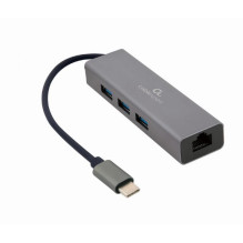 I / O ADAPTER USB-C TO LAN RJ45 / USB HUB A-CMU3-LAN-01 GEMBIRD