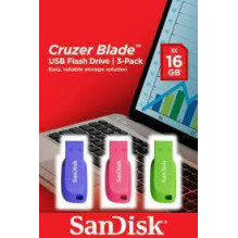 MEMORY DRIVE FLASH USB2 16GB / 3PCS SDCZ50C-016G-B46T SANDISK