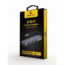 I / O ADAPTER USB-C TO HDMI / USB3 / 2IN1 A-CM-COMBO2-01 GEMBIRD