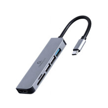 I / O ADAPTER USB-C TO HDMI / USB3 / 6IN1 A-CM-COMBO6-02 GEMBIRD