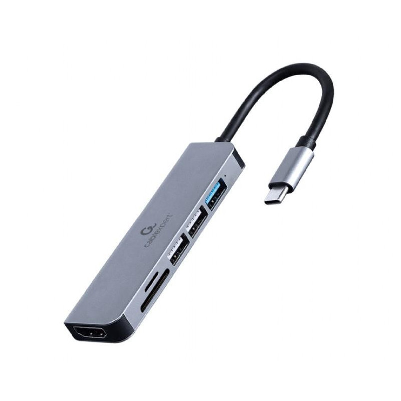 I / O ADAPTER USB-C TO HDMI / USB3 / 6IN1 A-CM-COMBO6-02 GEMBIRD