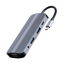 I / O ADAPTER USB-C TO HDMI / USB3 / 8IN1 A-CM-COMBO8-02 GEMBIRD