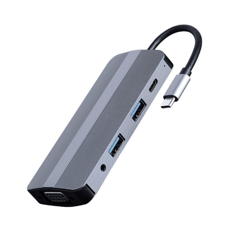 I / O ADAPTER USB-C TO HDMI / USB3 / 8IN1 A-CM-COMBO8-02 GEMBIRD