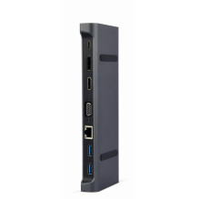 I / O ADAPTER USB-C TO HDMI / USB3 / 9IN1 A-CM-COMBO9-02 GEMBIRD