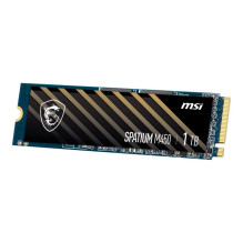 SSD, MSI, SPATIUM M450, 1TB, M.2, PCIe Gen4, NVMe, 3D NAND, Rašymo greitis 3000 MB/s, Skaitymo greitis 3600 MB/s, 2,15 m