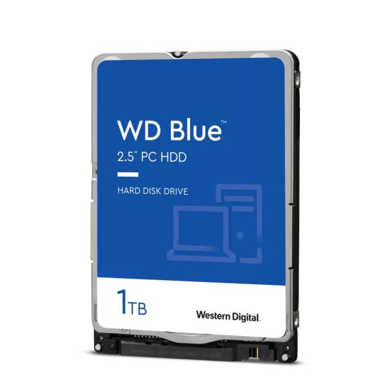 HDD, WESTERN DIGITAL, Blue, 1TB, SATA 3.0, 128 MB, 5400 rpm, 2,5&quot;, Thickness 7mm, WD10SPZX