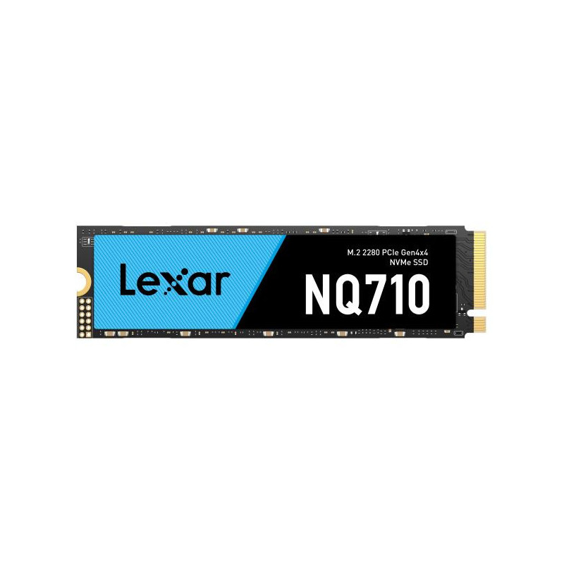 SSD, LEXAR, NQ710, 2TB, Heatsink M.2, PCIe Gen4, NVMe, Write speed 4000 MBytes / sec, Read speed 5000 MBytes / sec, TBW 