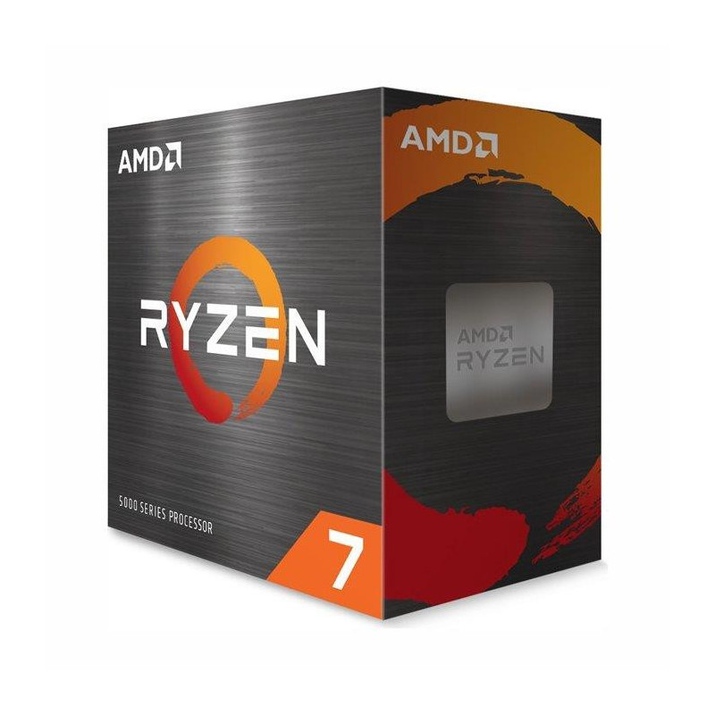 CPU, AMD, Desktop, Ryzen 7, 5700X, Vermeer, 3400 MHz, Cores 8, 32MB, Socket SAM4, 65 Watts, BOX, 100-100000926WOF