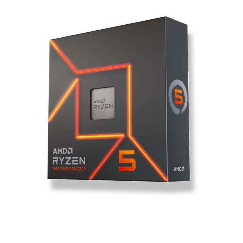 CPU, AMD, Desktop, Ryzen 5, R5-7600X, 4700 MHz, Cores 6, 32MB, Socket SAM5, 105 Watts, GPU Radeon, BOX, 100-100000593WOF