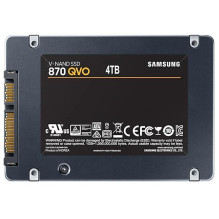 SSD, SAMSUNG, 870 QVO, 4TB, SATA 3.0, Rašymo greitis 530 MB/s, Skaitymo greitis 560 MB/s, 2,5&quot;, TBW 1440 TB, MTBF 1