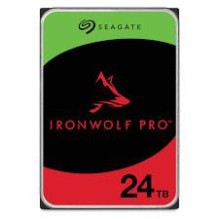 HDD, SEAGATE, IronWolf Pro, 24TB, SATA, 512 MB, 7200 aps./min., Diskai / galvutės 10 / 20, 3,5&quot;, ST24000NT002