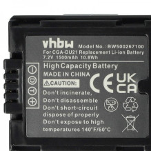 Battery for Panasonic such as CGA-DU21 / Hitachi DZ-BP21s