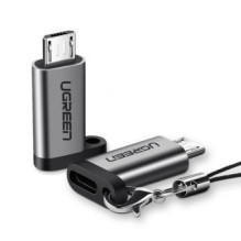 Ugreen USB-C lizdas su mikro USB lizdu adapteris pilkas