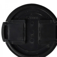 Lens cap side handle black 43mm