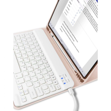 Tech-Protect SC Pen + Keyboard case with keyboard for iPad 10.9&quot; 2022 - pink