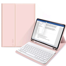 Tech-Protect SC Pen + klaviatūros dėklas su klaviatūra, skirtas iPad 10,9&quot; 2022 - rožinė