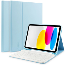 Tech-Protect SC Pen + Keyboard case with keyboard for iPad 10.9&quot; 2022 - light blue