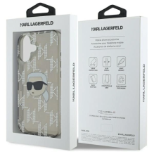 Karl Lagerfeld IML Karl Head galvanizuotas iPhone 16 dėklas – juodas