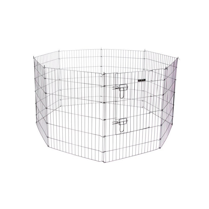 KERBL Run, large 8-piece modular playpen for dogs, cats, rabbits and rodents - 57x78 cm