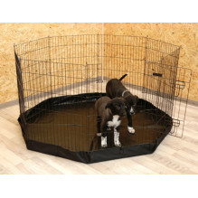 KERBL Run, large 8-piece modular playpen for dogs, cats, rabbits and rodents - 57x78 cm