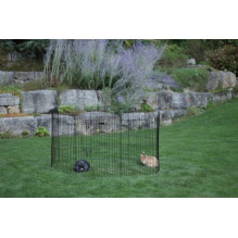 KERBL Run, large 8-piece modular playpen for dogs, cats, rabbits and rodents - 57x78 cm