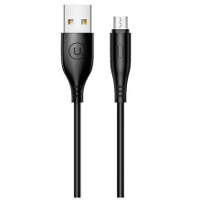 USAMS Apple US-SJ266 U18 Flexi PVC Universal Lightning to USB Data&amp;Fast 2A Charger Round Plug Cable 1m Black