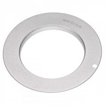 Lens adapter for M42 lenses on Canon EOS R cameras, silver