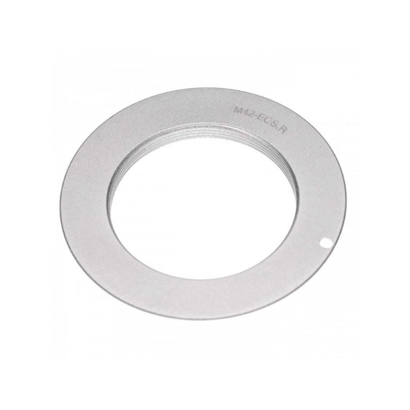 Lens adapter for M42 lenses on Canon EOS R cameras, silver